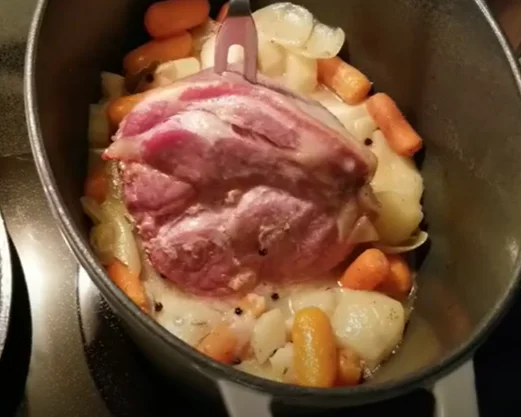 Easy Roast Pork Cottage Roll with Vegetables