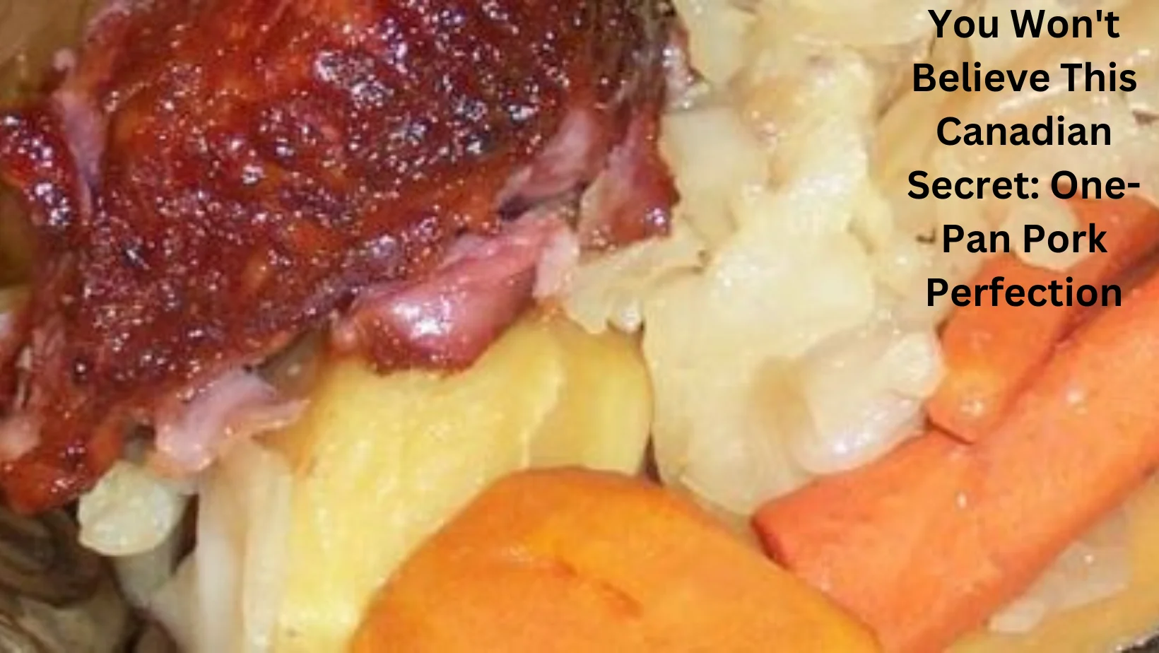 Easy Roast Pork Cottage Roll with Vegetables