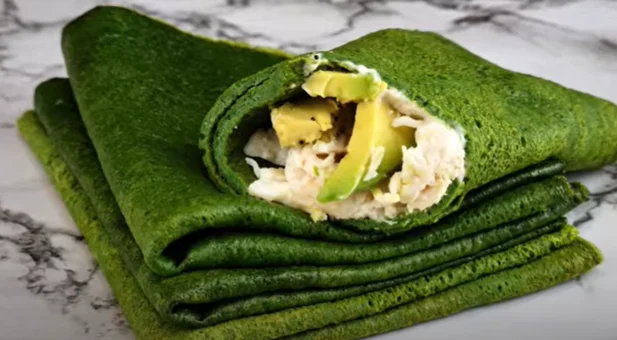 Easy 2-Ingredient Keto Spinach Wraps (low carb)